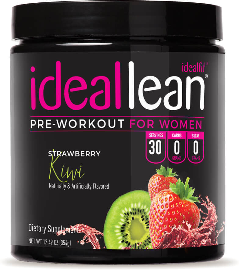 IdealFit IdealLean Pre-Workout - Strawberry Kiwi - 30 Servings