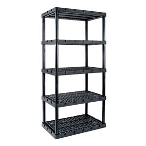 Gracious Living Knect-A-Shelf 74 in. H x 36 in. W x 24 in. D Resin Shelving Unit