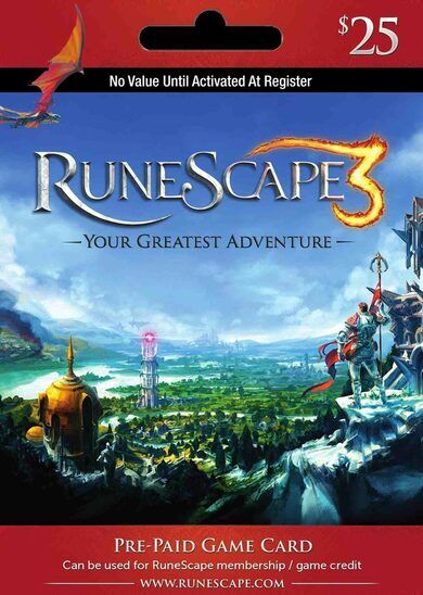 Jagex RuneScape $25 USD Key UNITED STATES Jagex RuneScape $25 USD Key UNITED STATES