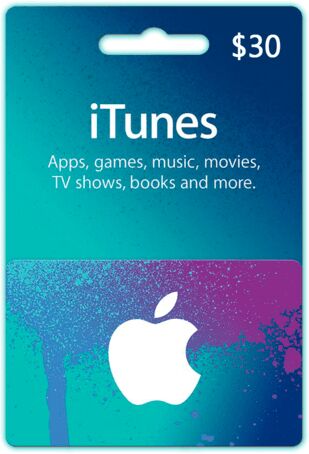 Apple iTunes Gift Card 30 USD iTunes Key NORTH AMERICA