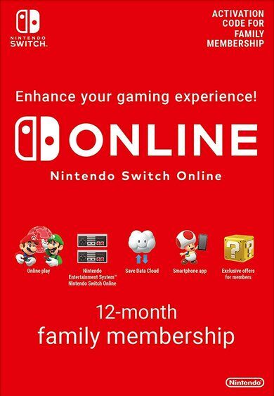 Nintendo Switch Online Family Membership - 12 Months eShop Key UNITED STATES