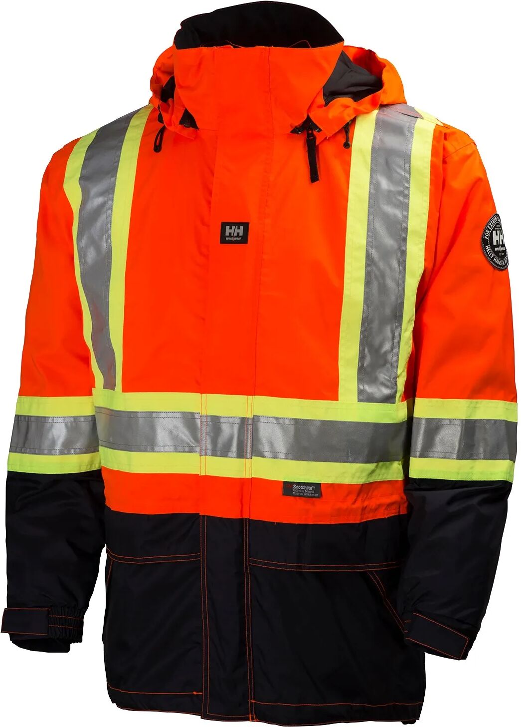 HH Workwear Helly Hansen WorkwearPotsdam 3-in-1 High Vis Parka Work Jacket Orange XXXXXL