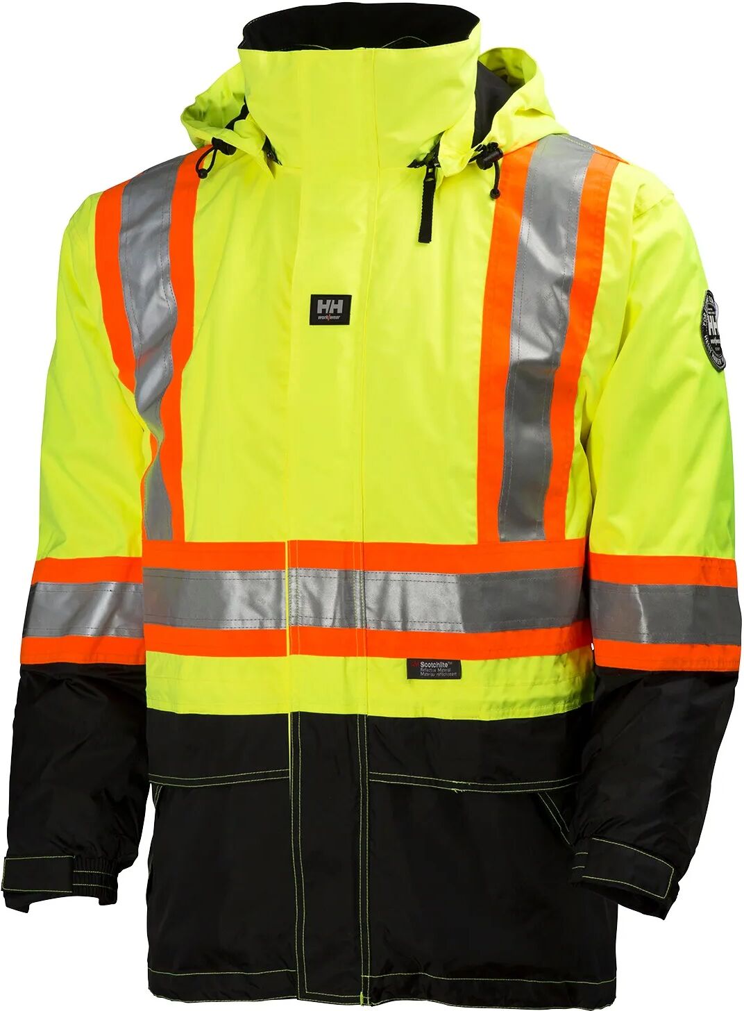 HH Workwear Helly Hansen WorkwearPotsdam 3-in-1 High Vis Parka Work Jacket Yellow XS