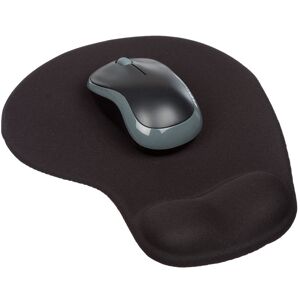 Redstar Black Gel Mouse Mat with Wrist Support Comfortable Anti-Slip Durable