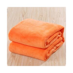 Unbranded (Orange, 70*100cm) Warm Soft Large Polar Fleece Throw Blanket Sofa Bed Room Trav