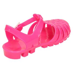 Spot On (UK 10 Child, Fuchsia (Pink)) Girls Spot On Closed Toe Jelly Sandals