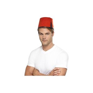Smiffys Smiffy's Fez Hat With Black Tassel - Red -  adults red fez tassel hat fancy dres