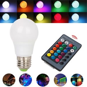 Brand: Ranpoo RGB+W LED Light Bulb E27 5W 16 Color Changing Magic Lamp Remote Control