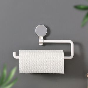Unbranded 2Pcs Kitchen Paper Holder Sticke Rack Roll Holder Punch-free Bathroom Towel Rack