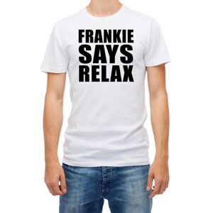 RED&WHITE CO. (S, White) Frankie Says Relax T-Shirt for Men's short sleeve