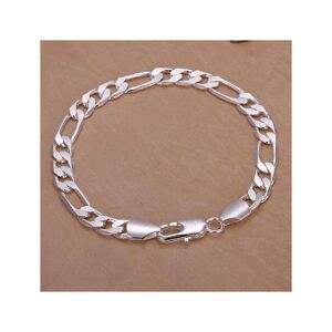 kingliang 8MM 925 Sterling Silver Solid Classic Women Men's Bracelets