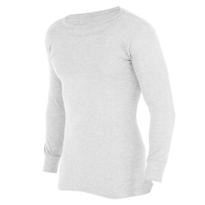 Floso (Chest: 44-46inch (X-Large), White) FLOSO Mens Thermal Underwear Long Sleeve Ves