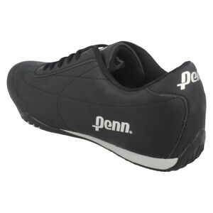 Penn (UK 7, Black/Silver) Mens Penn Casual Trainers 0228