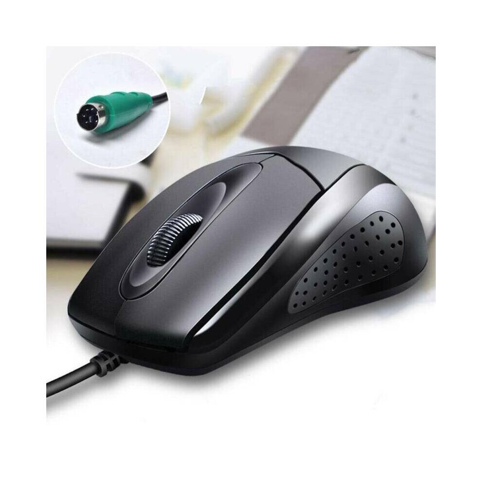 Unbranded For PC Laptop Computer Ergonomic LED Wired Mice Scroll Wheel Optical PS/2 Mouse