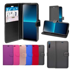 Sony (Black) For Sony Xperia L4 Wallet Flip PU Leather Pouch Case Cover