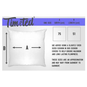 Tim And Ted (, White) Sports Cushion Cover Eat, Sleep, Football, Repeat Slogan World Cup Soc