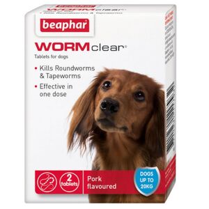 Beaphar (2 Tab, May Vary) Beaphar WORMclear Dog Treatment