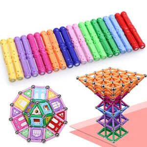 Unbranded (Multicolor) 107pcs Magnetic Building Blocks Sticks Set