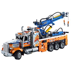 Lego 42128 Technic Heavy-Duty Tow Truck with Crane Toy Model Building Set, Engin