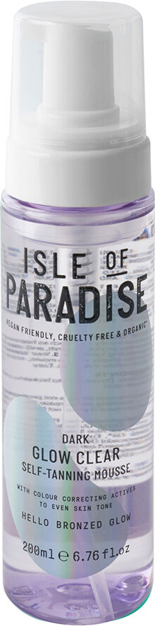 Isle Of Paradise Glow Clear SelfTanning Mousse Dark 200ml