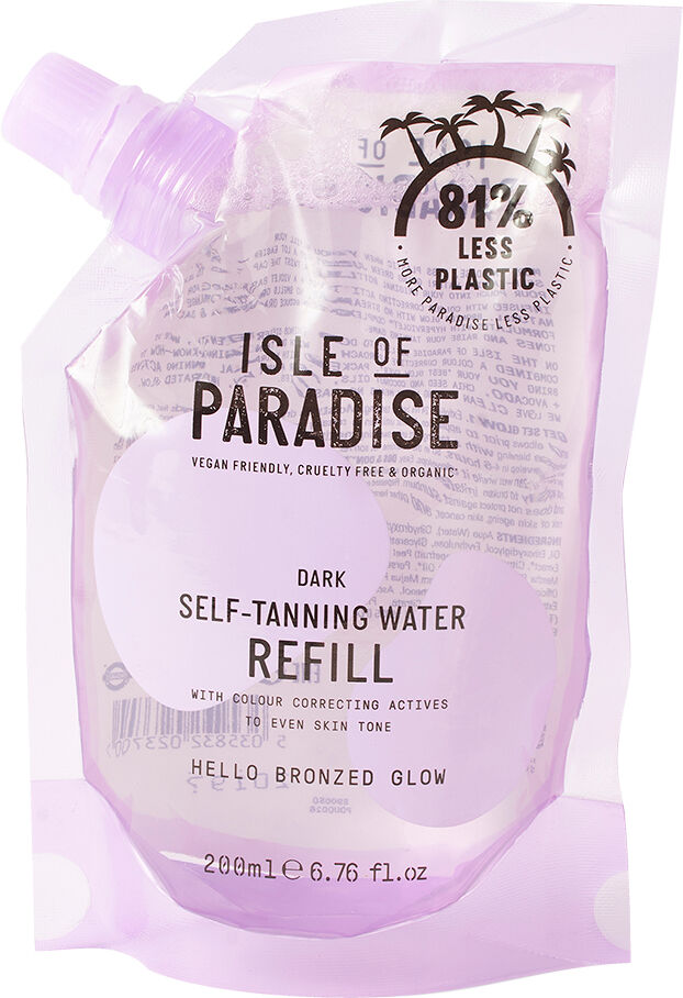 Isle Of Paradise SelfTanning Water Refill Pouch Dark 200ml