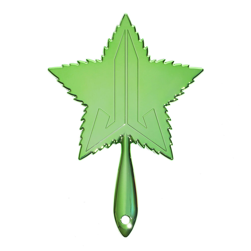 Jeffree Star Cosmetics Green Leaf Chrome Hand Mirror