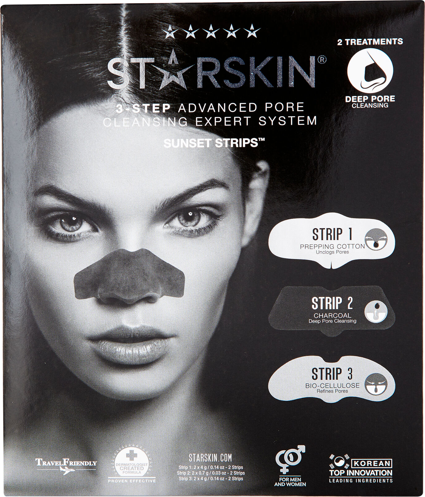 STARSKIN Sunset Strips 3Step Advanced Blackhead Expert System