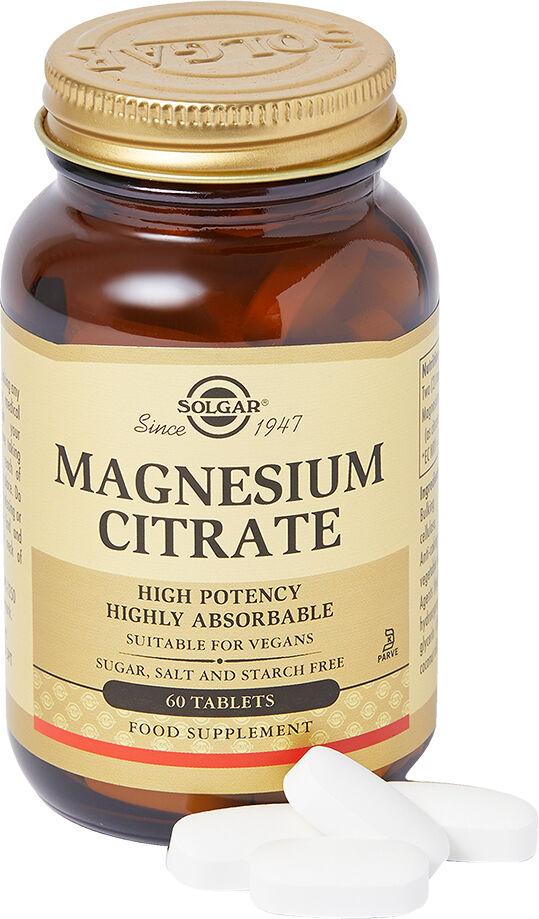 Solgar Magnesium Citrate Tablets Magnesium Citrate Tablets 60caps