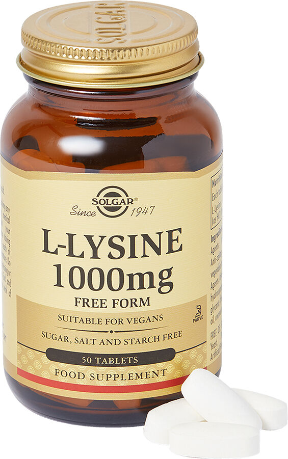 Solgar LLysine 1000 mg Tablets 50caps