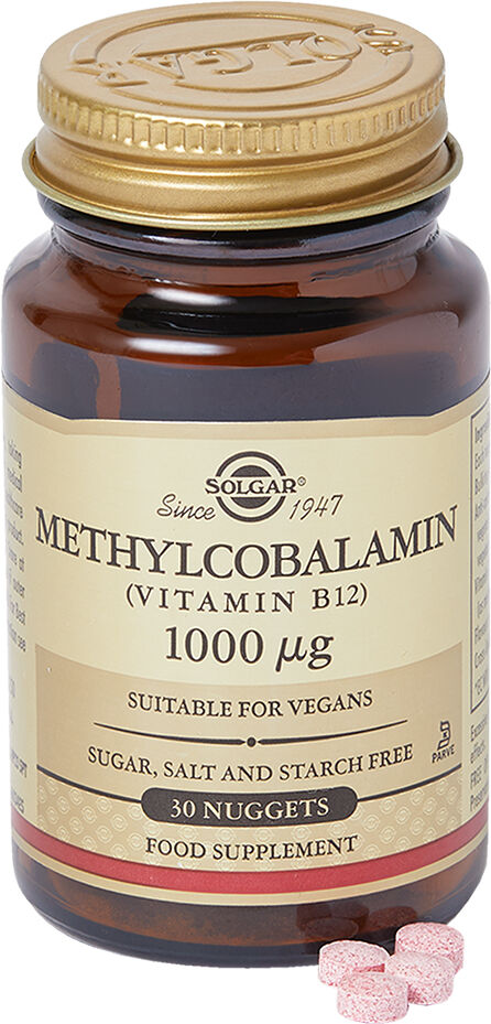 Solgar Methylcobalamin (Vitamin B12) 1000 mcg Nuggets 30caps