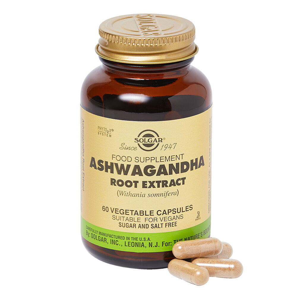 Solgar Ashwagandha Root Extract Vegetable Capsules 60caps