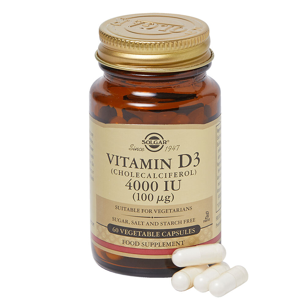 Solgar Vitamin D3 4000 IU (100 mcg) 60caps