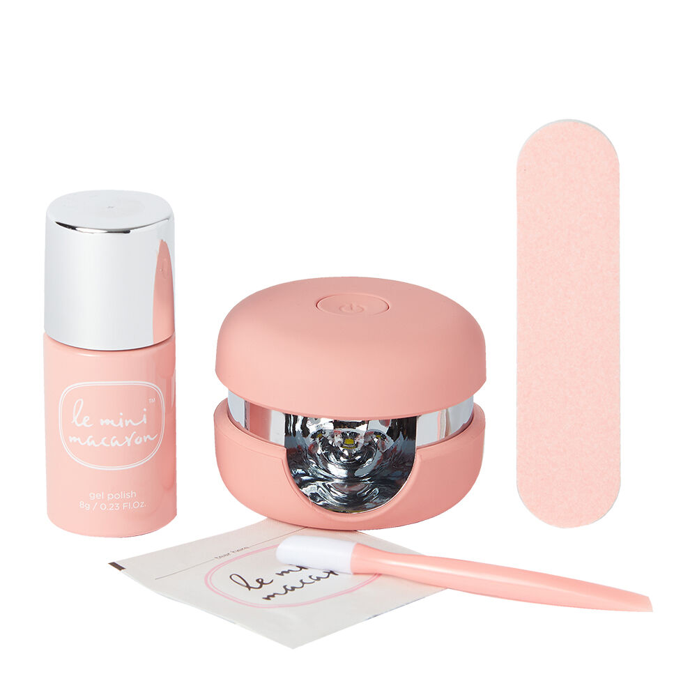 Le Mini Macaron Rose Creme Gel Manicure Kit