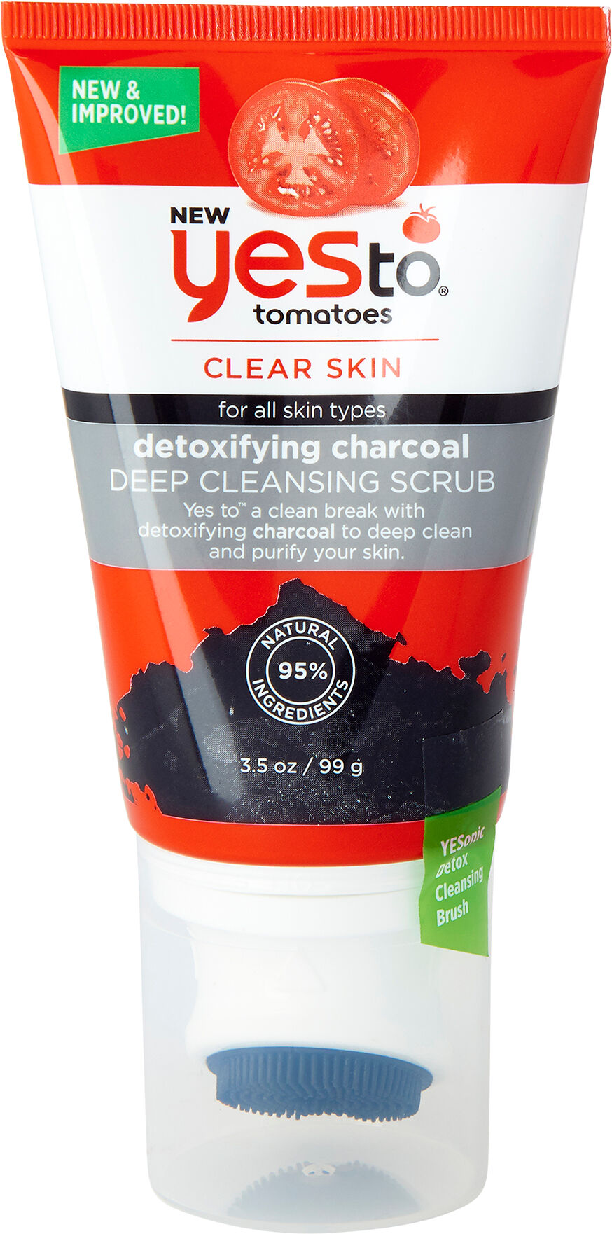 Yes To Tomatoes Detoxifying Charcoal Deep Cleansing Scrub 99g Yes To Tomatoes Detoxifying Charcoal Deep Cleansing Scrub 99g