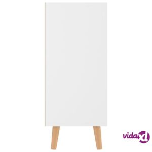 vidaXL Sideboard High Gloss White 35.4"x11.8"x28.3" Engineered Wood  - White