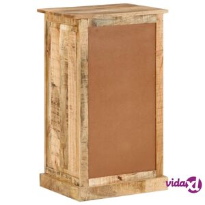 vidaXL 4-Layer Shoe Cabinet with Drawer Solid Rough Mango Wood  - Multicolour