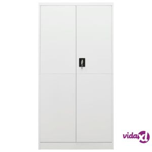 vidaXL Locker Cabinet White 35.4"x15.7"x70.9" Steel  - White