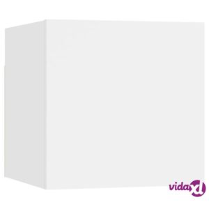 vidaXL 6 Piece TV Stand Set White Engineered Wood  - White