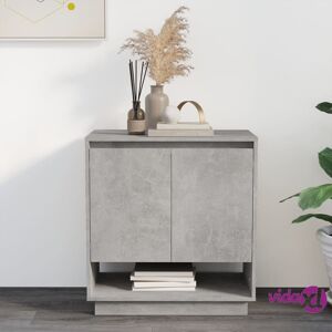 vidaXL Sideboard Concrete Gray 27.6"x16.1"x29.5" Engineered Wood  - Gray