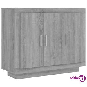 vidaXL Sideboard Gray Sonoma 36.2"x13.8"x29.5" Engineered Wood  - Gray
