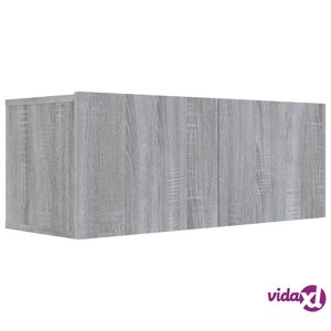 vidaXL TV Stand Gray Sonoma 31.5"x11.8"x11.8" Engineered Wood  - Gray