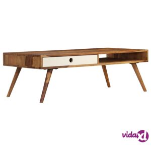 vidaXL Coffee Table 43.3"x19.7"x13.8" Solid Sheesham wood  - Brown