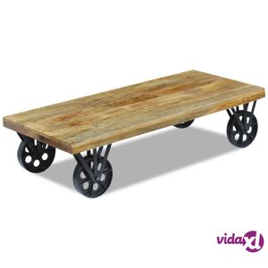 vidaXL Coffee Table Mango Wood 47.2"x23.6"x11.8"  - Brown