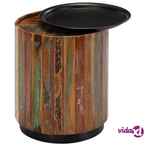 vidaXL Coffee Table 15"x17.7" Solid Reclaimed Wood  - Multicolour