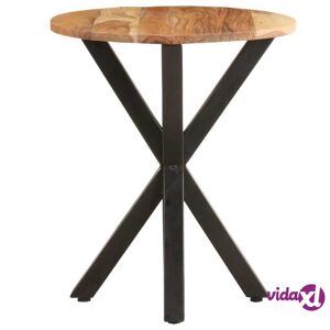 vidaXL Side Table 18.9"x18.9"x22" Solid Acacia Wood  - Brown