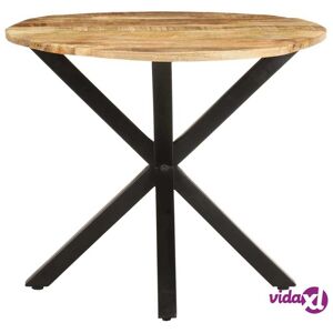vidaXL Side Table 26.8"x26.8"x22" Solid Mango Wood  - Brown