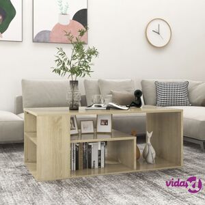 vidaXL Coffee Table Sonoma Oak 39.4"x19.7"x15.7" Engineered Wood  - Brown