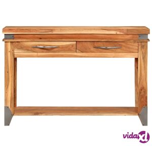 vidaXL Console Table 43.3"x13.4"x29.1" Solid Wood Acacia  - Brown