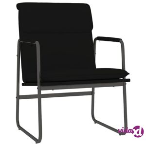vidaXL Lounge Chair Black 21.7"x25.2"x31.5" Faux Leather  - Black