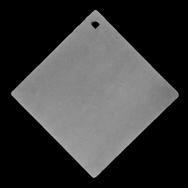 CTS Targets 10x10in Square Rifle Target, Steel, 3/8in Thick, NSN N, RS-10